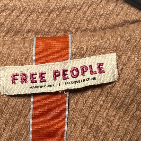 Free People Remi Brown Dolman Sleeve Oversized Utility Barn Coat Shirt Jacket XS - Picture 10 of 16